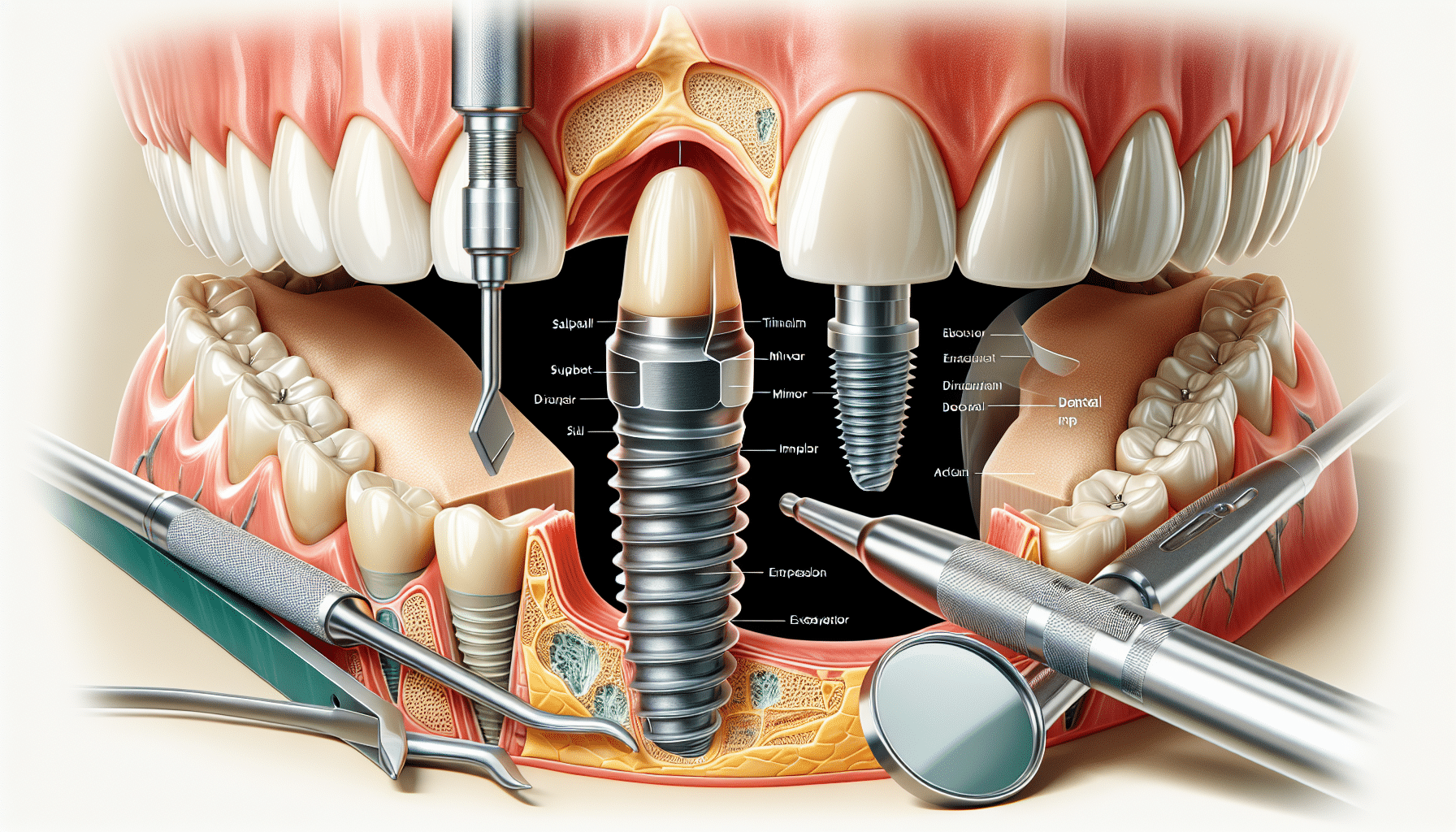 Cấy ghép trụ titanium vào xương hàm