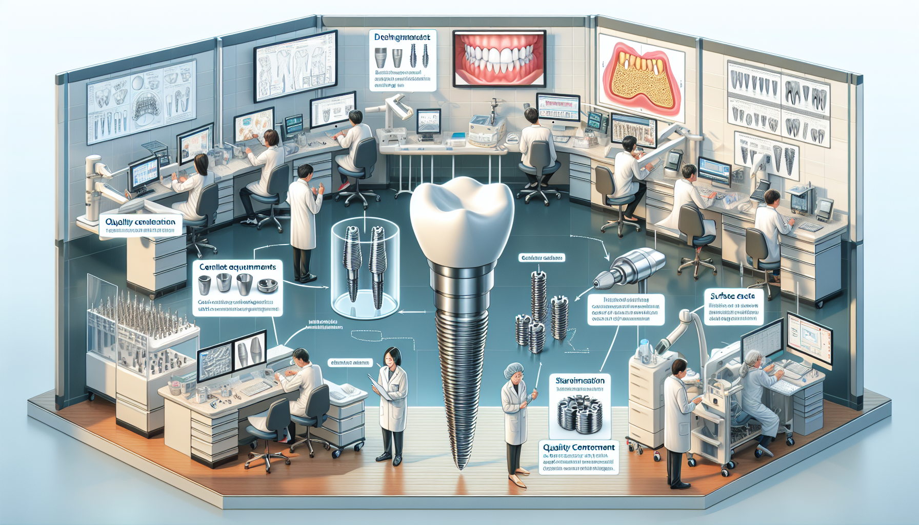 Quy Trình Sản Xuất Trụ Implant